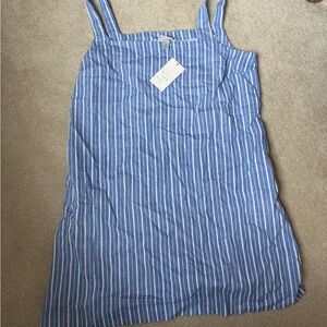 A New Day Blue and White Striped Dress